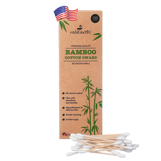Natural Bamboo Cotton Swabs