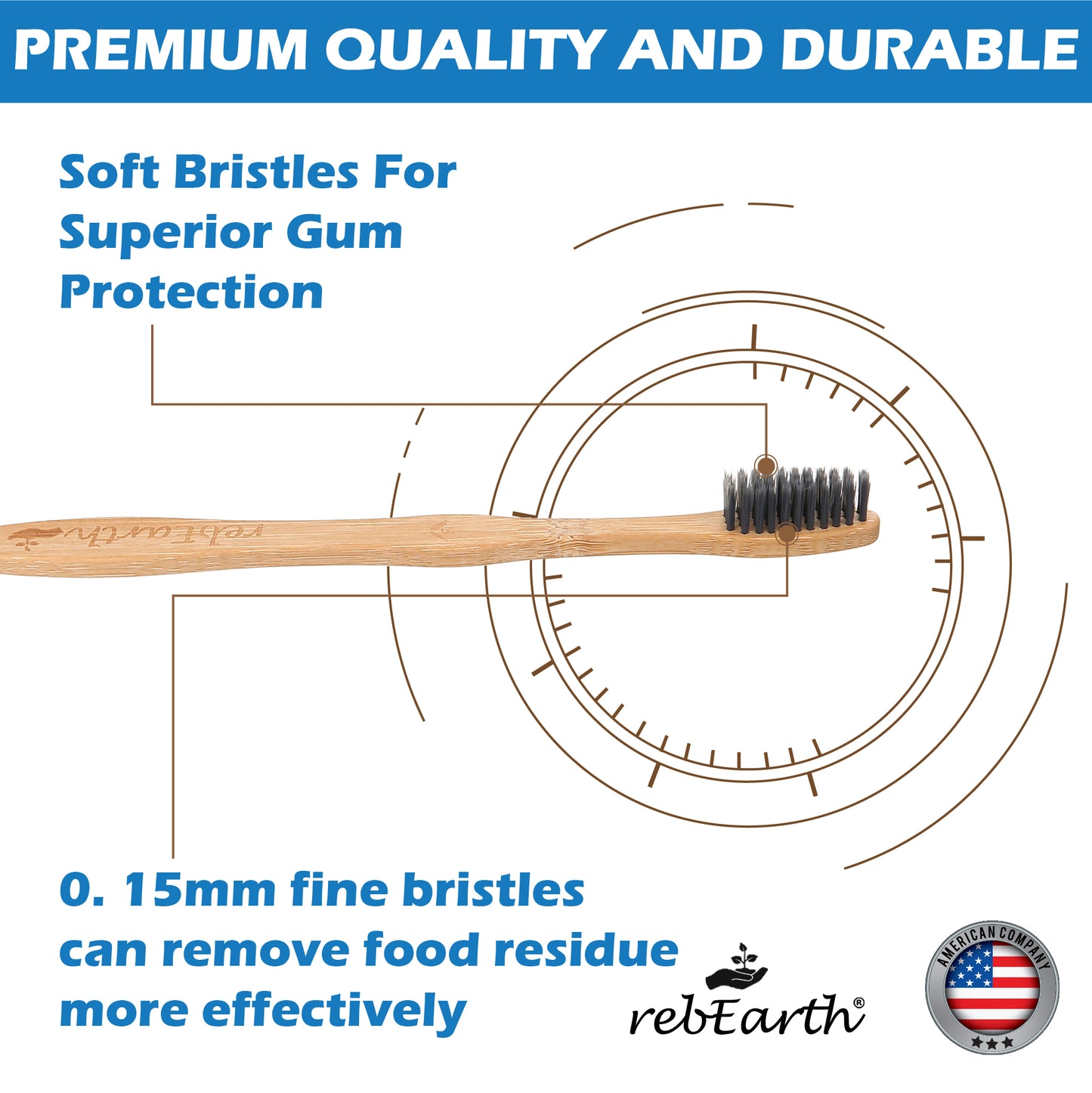 10 Pack Bamboo Toothbrushes